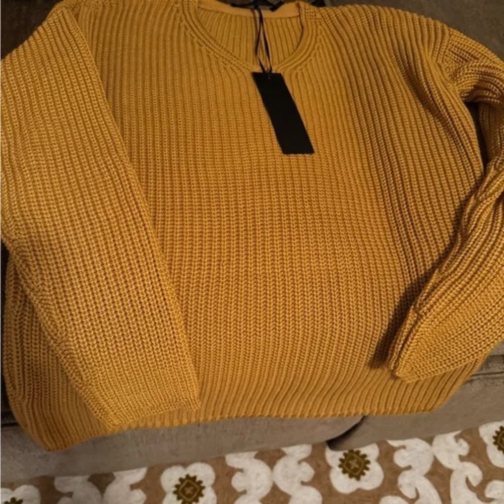 Jenni Kayne Mustard Yellow Sweater